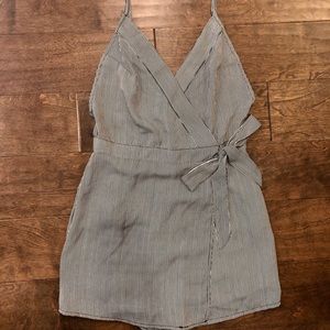Pinstriped romper
